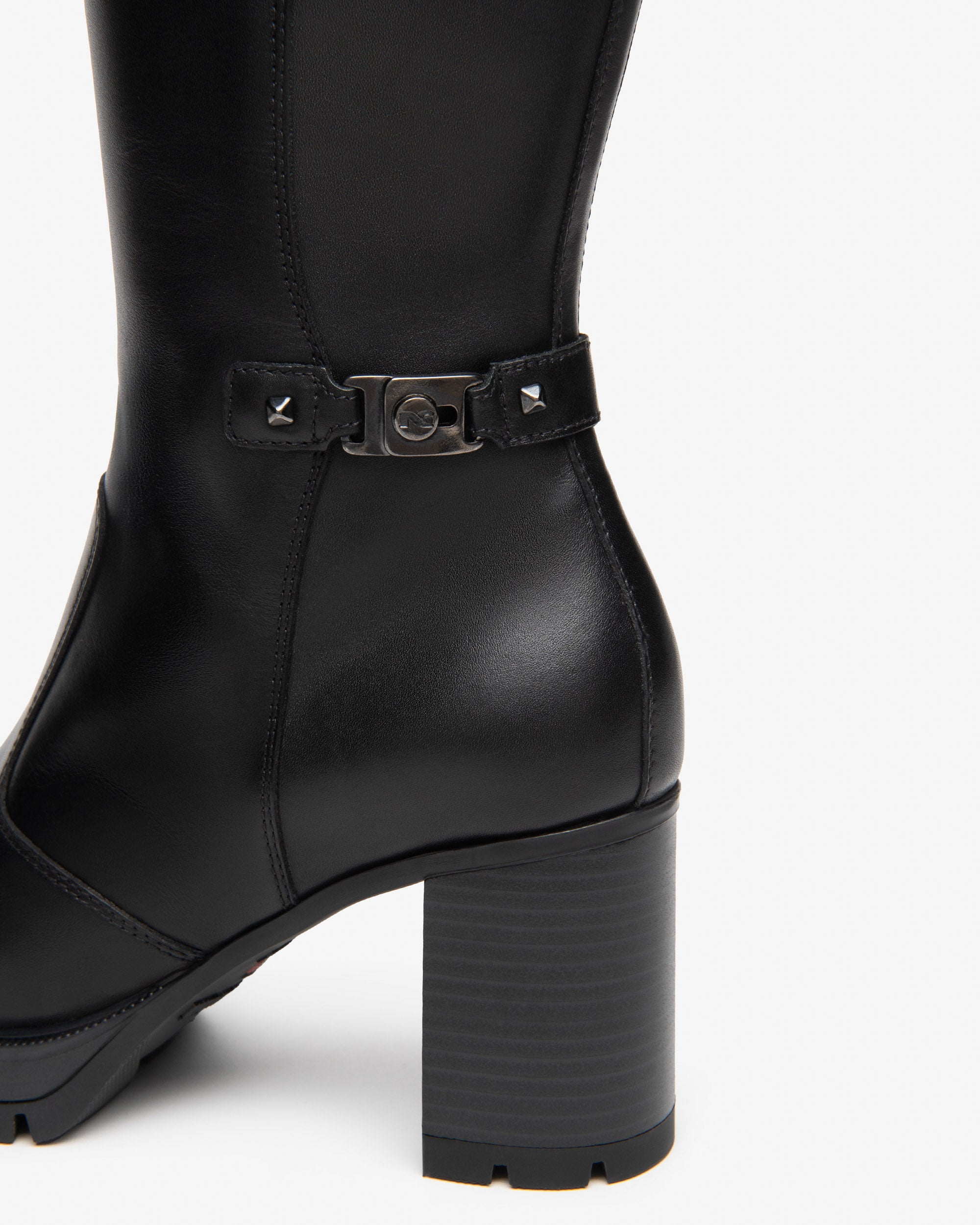 Nero Giardini Boots bottes cuir femme talon 80 mm