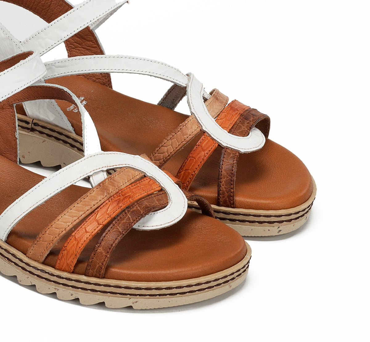 Dorking by Fluchos Espe D9113 sandales femme blanches