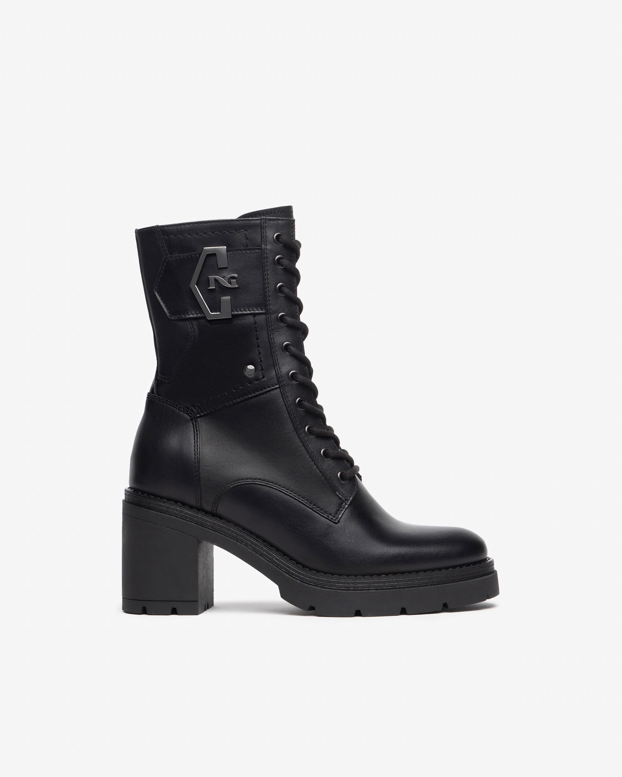 Nero Giardini Combat Boots rangers femme cuir hiver