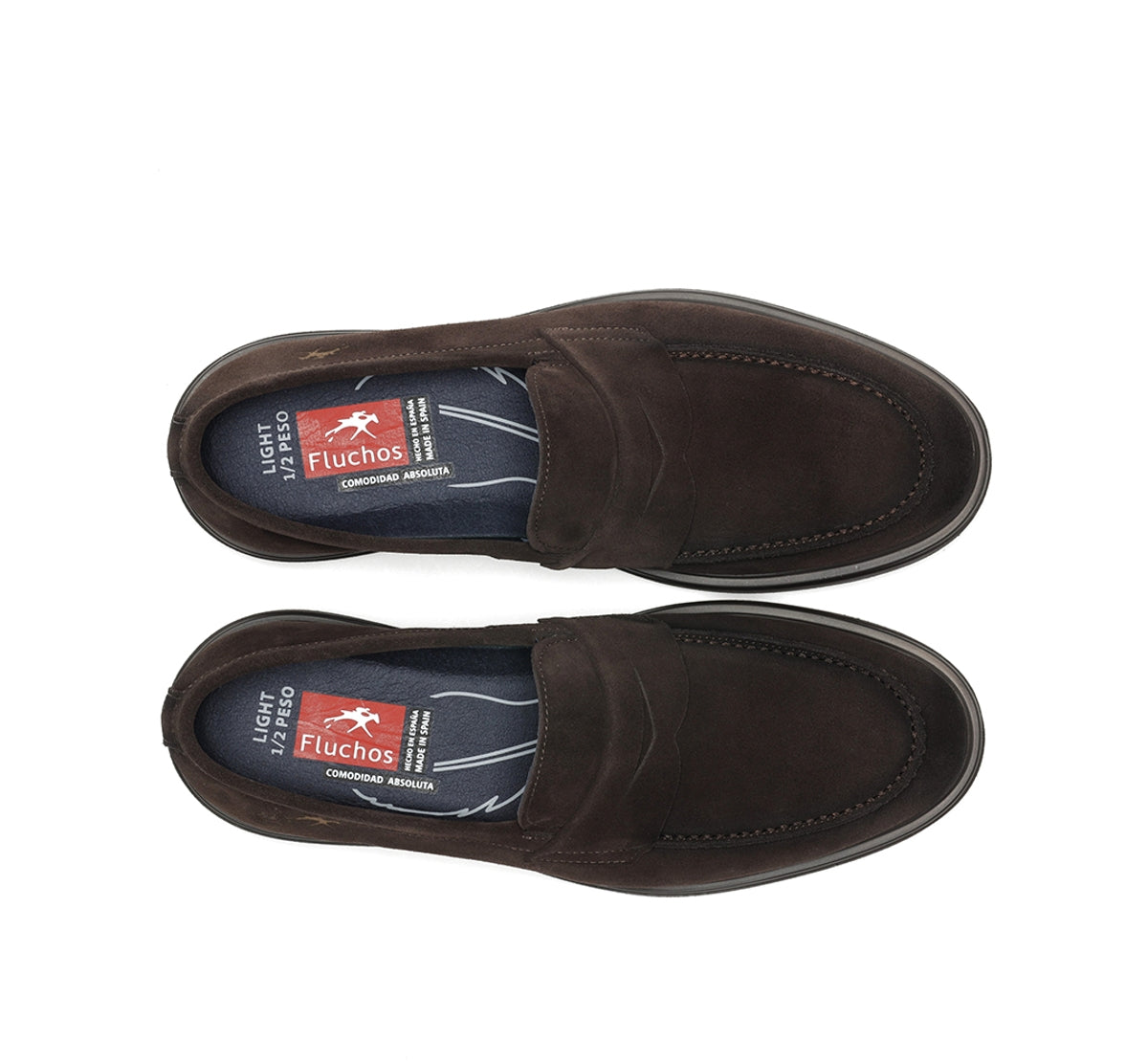 Fluchos Belgas F0633 mocassins homme marron cuir