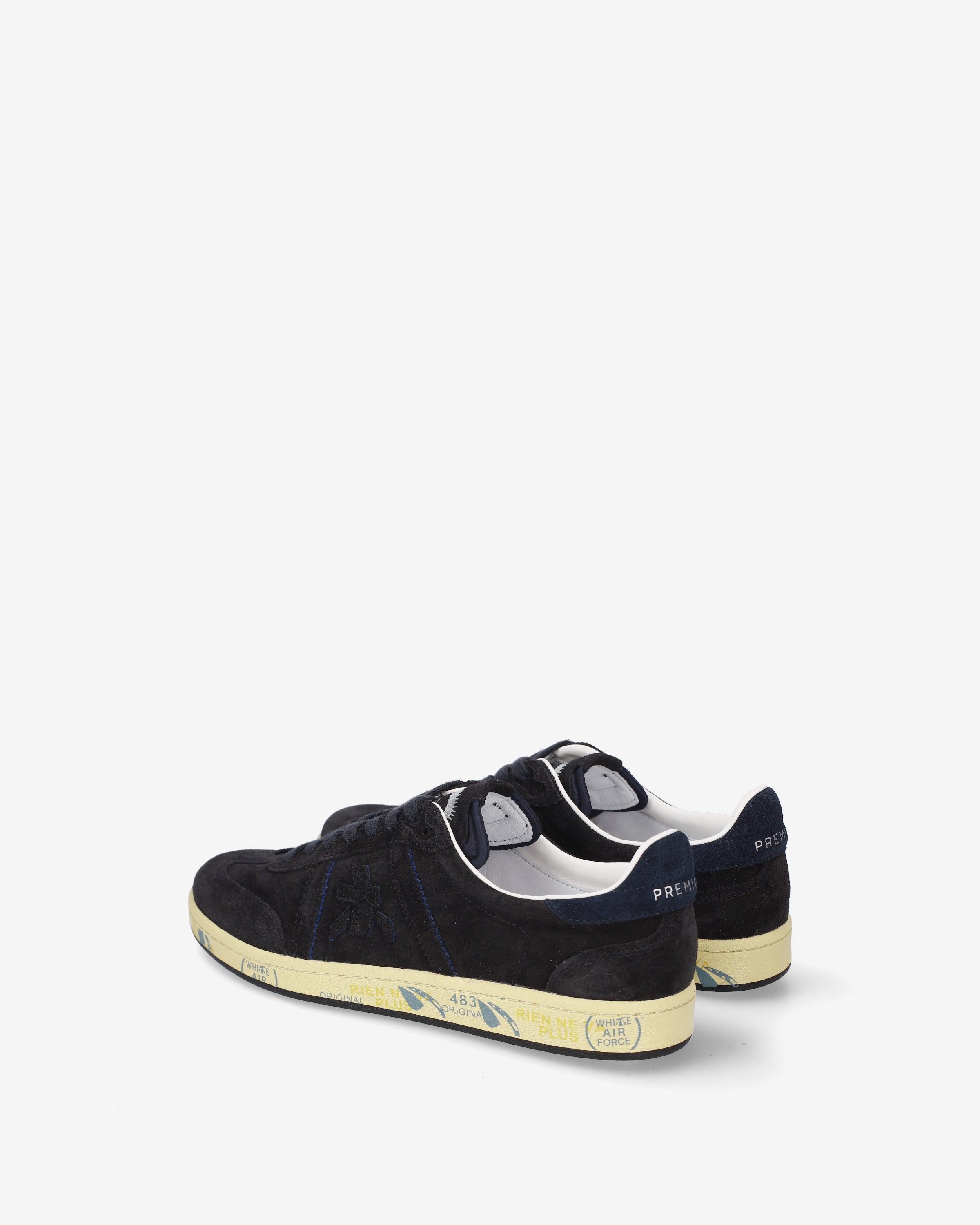 Premiata Bonnie 8589 baskets daim bleu foncé