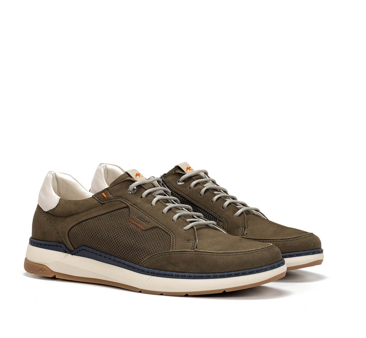 Fluchos Jeff F2211 baskets homme vert cuir