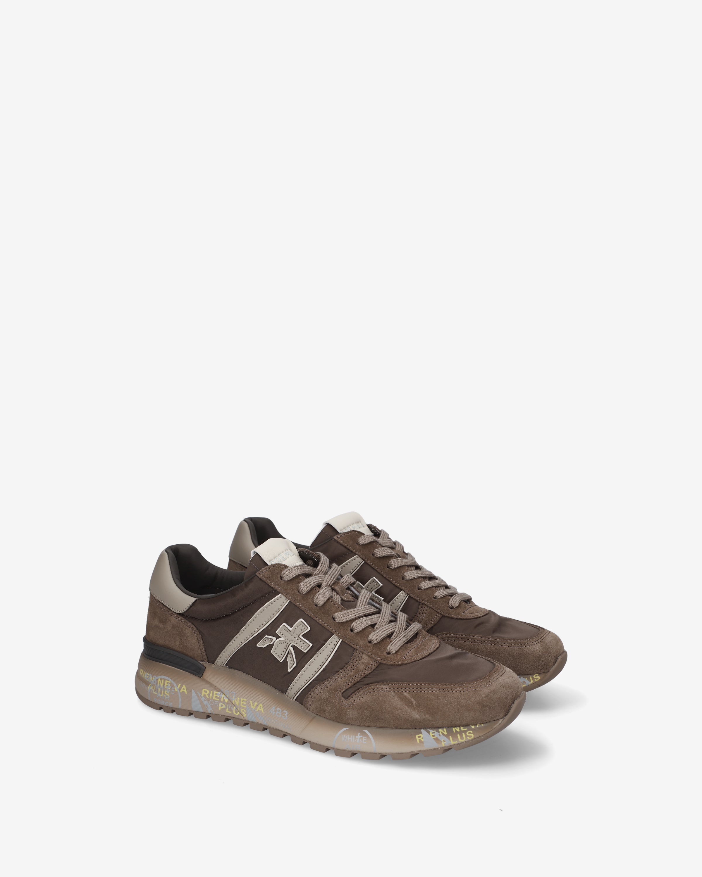 Premiata Lander 8410 sneakers homme nylon marron