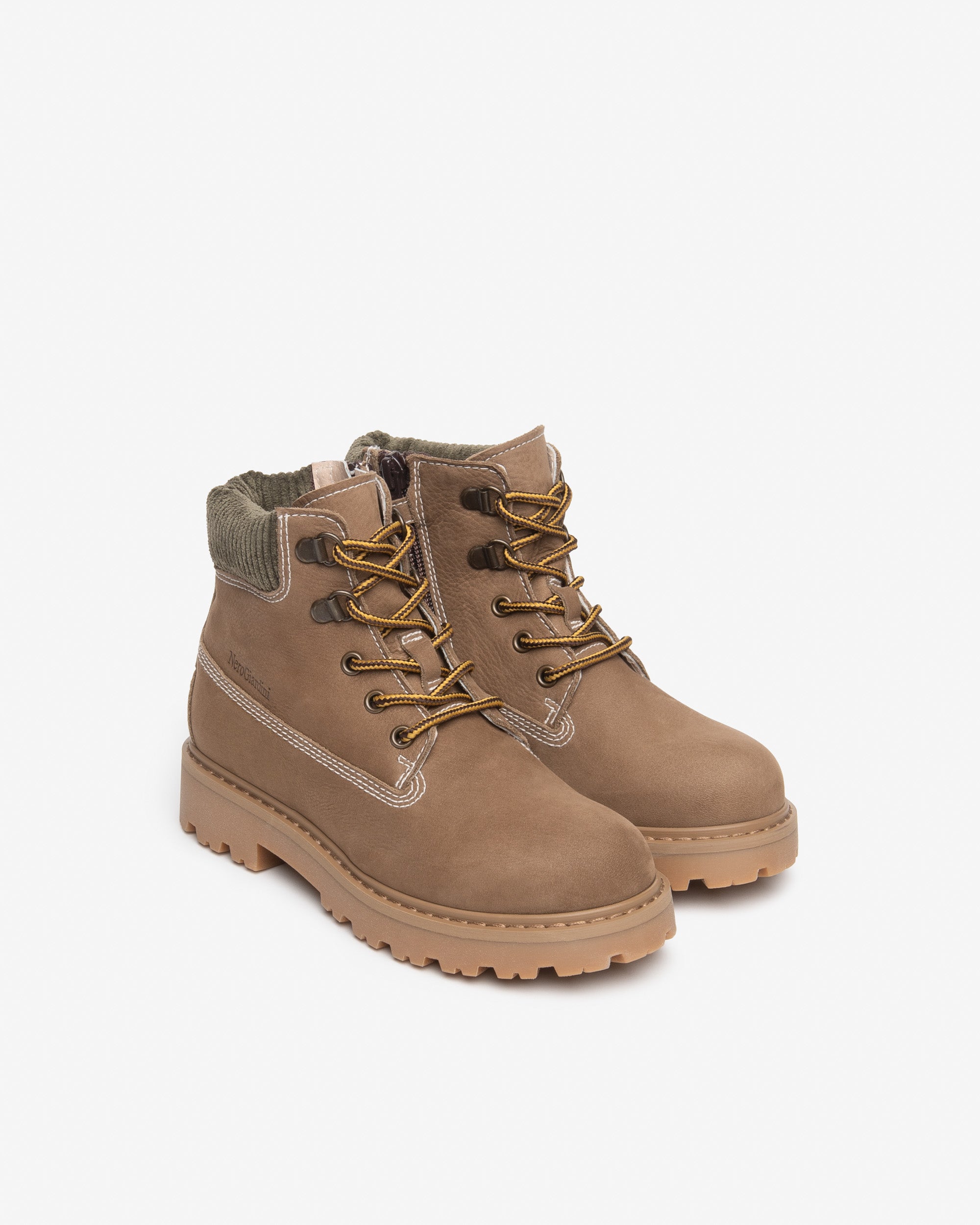 Nero Giardini Ankle Boots bottines garçon cuir tissu zip