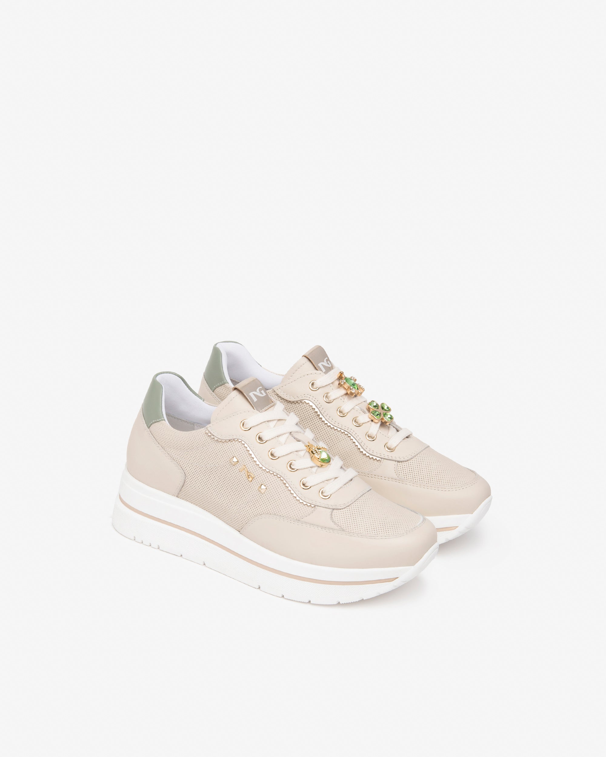 Nero Giardini Sneakers Baskets Cuir Femme Pointure 38