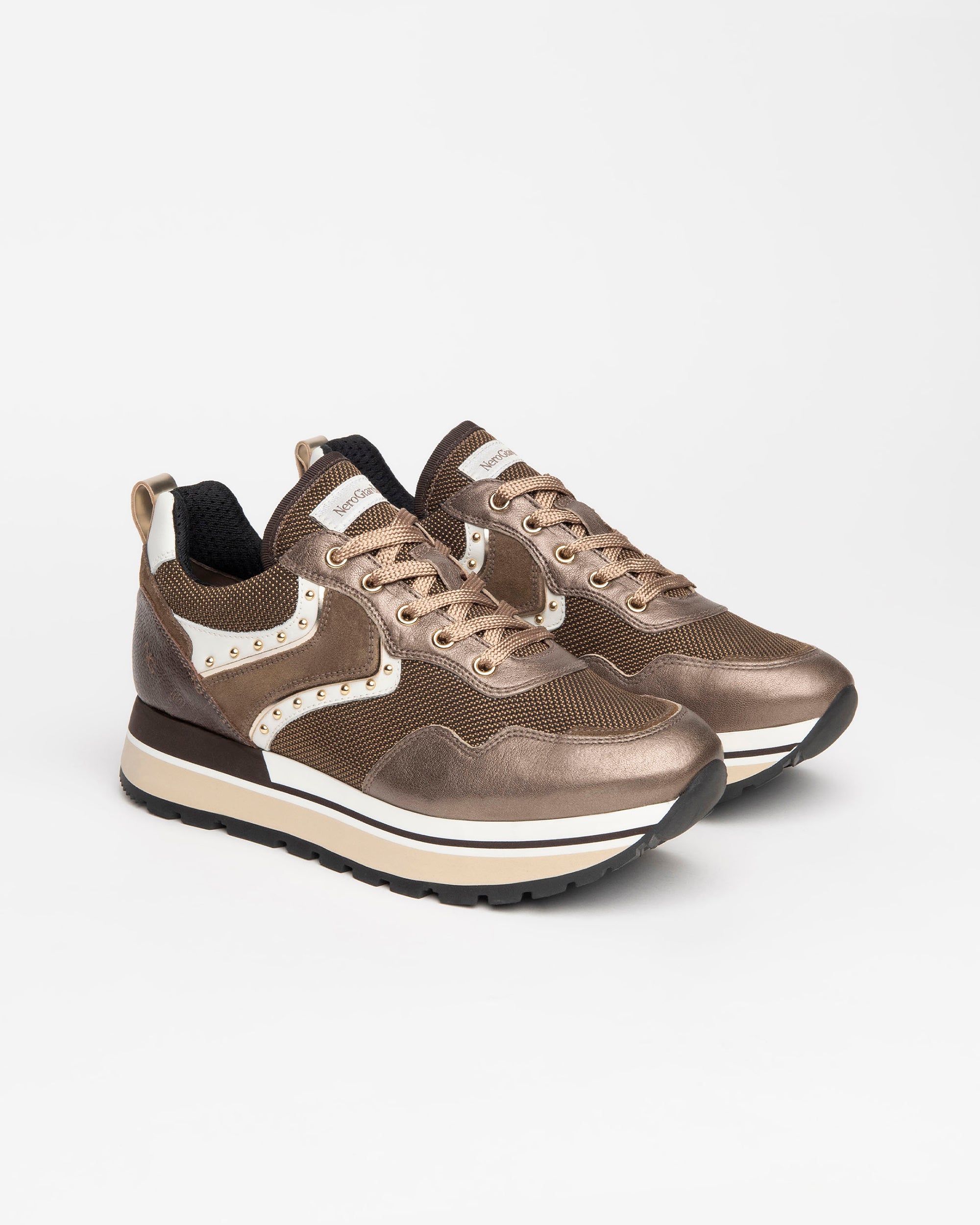 Nero Giardini Sneakers baskets cuir suède femme