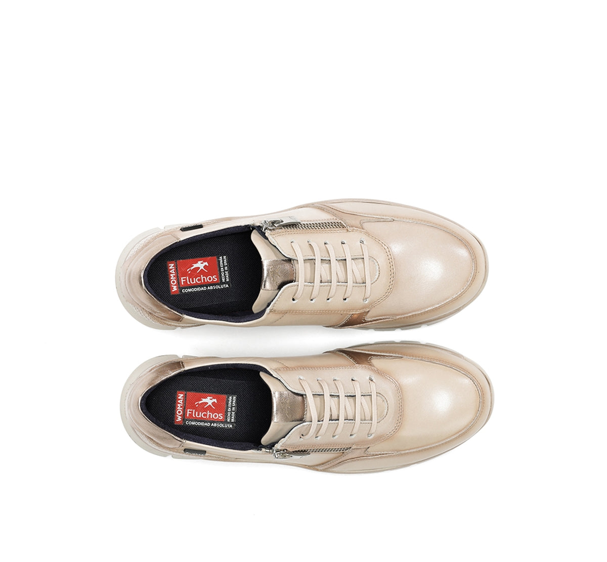 Fluchos Union F2070 baskets blanches femme confort