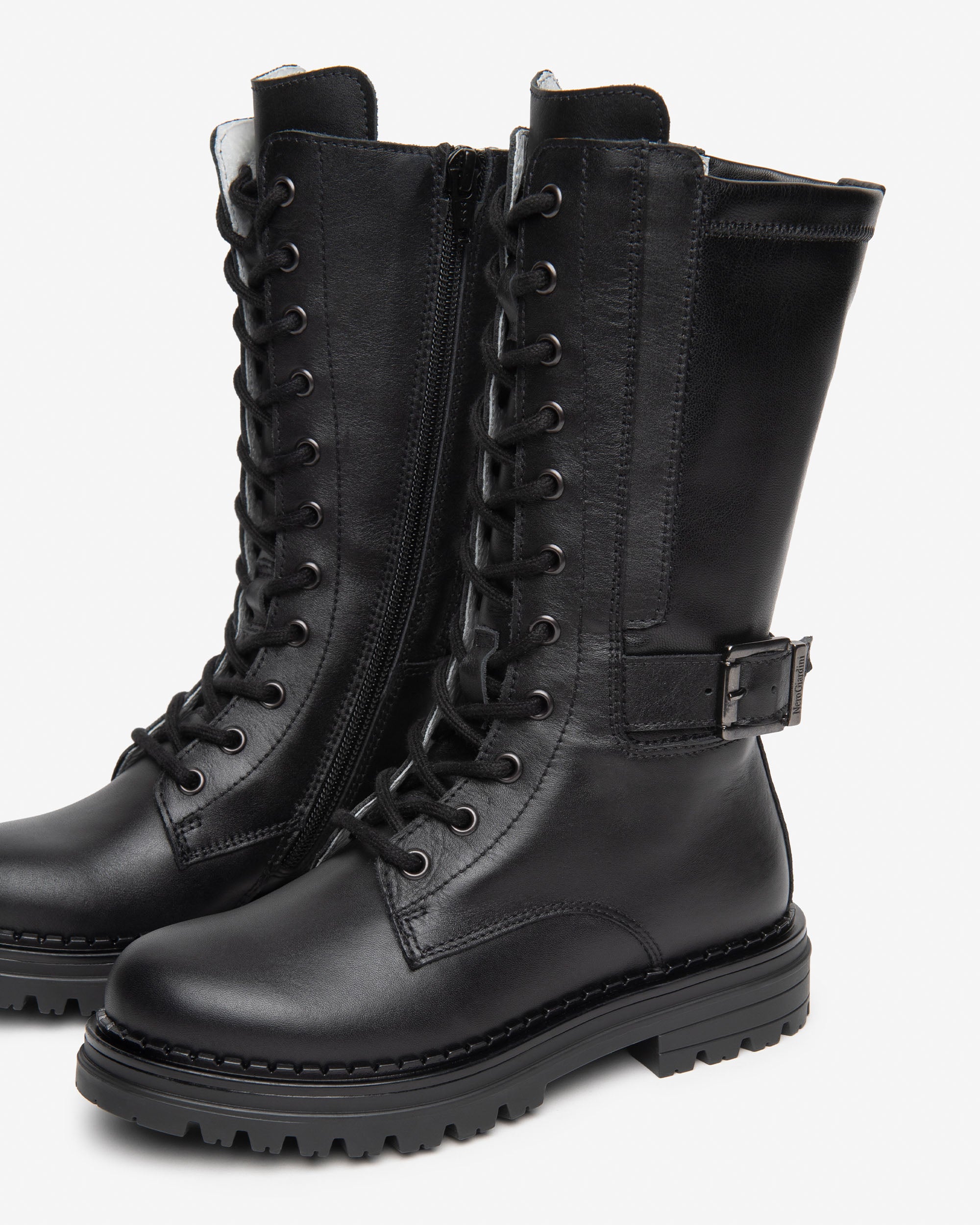 Nero Giardini Boots Bottes Cuir Fille Ado Pointure 34