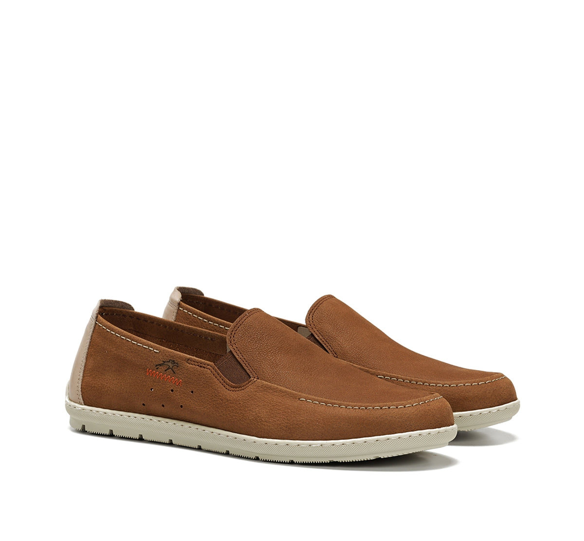 Fluchos Andy F2370 slip on marron homme confort