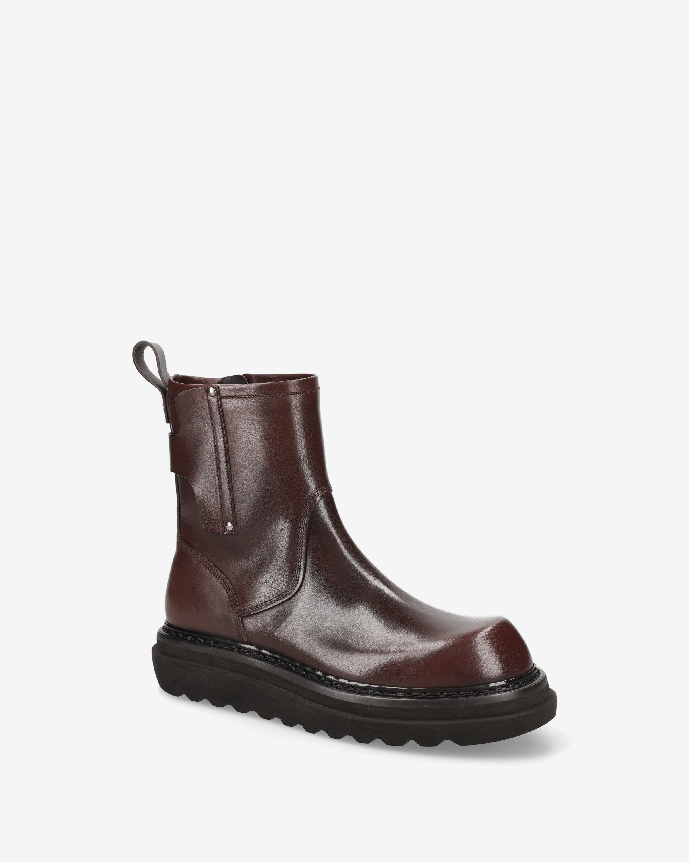 Premiata Boots Bottines Cuir Marron Homme Pointure 5 Zip