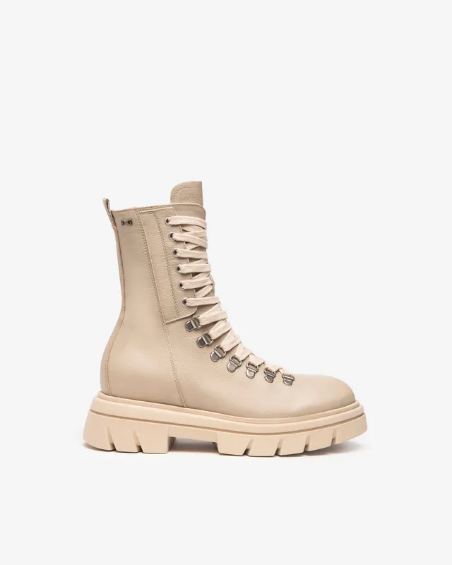 Nero Giardini Combat Boots femme cuir hiver