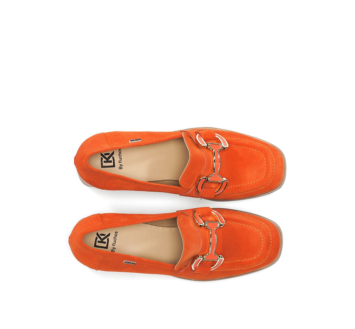 Dorking by Fluchos Cristel D9232 mocassins orange