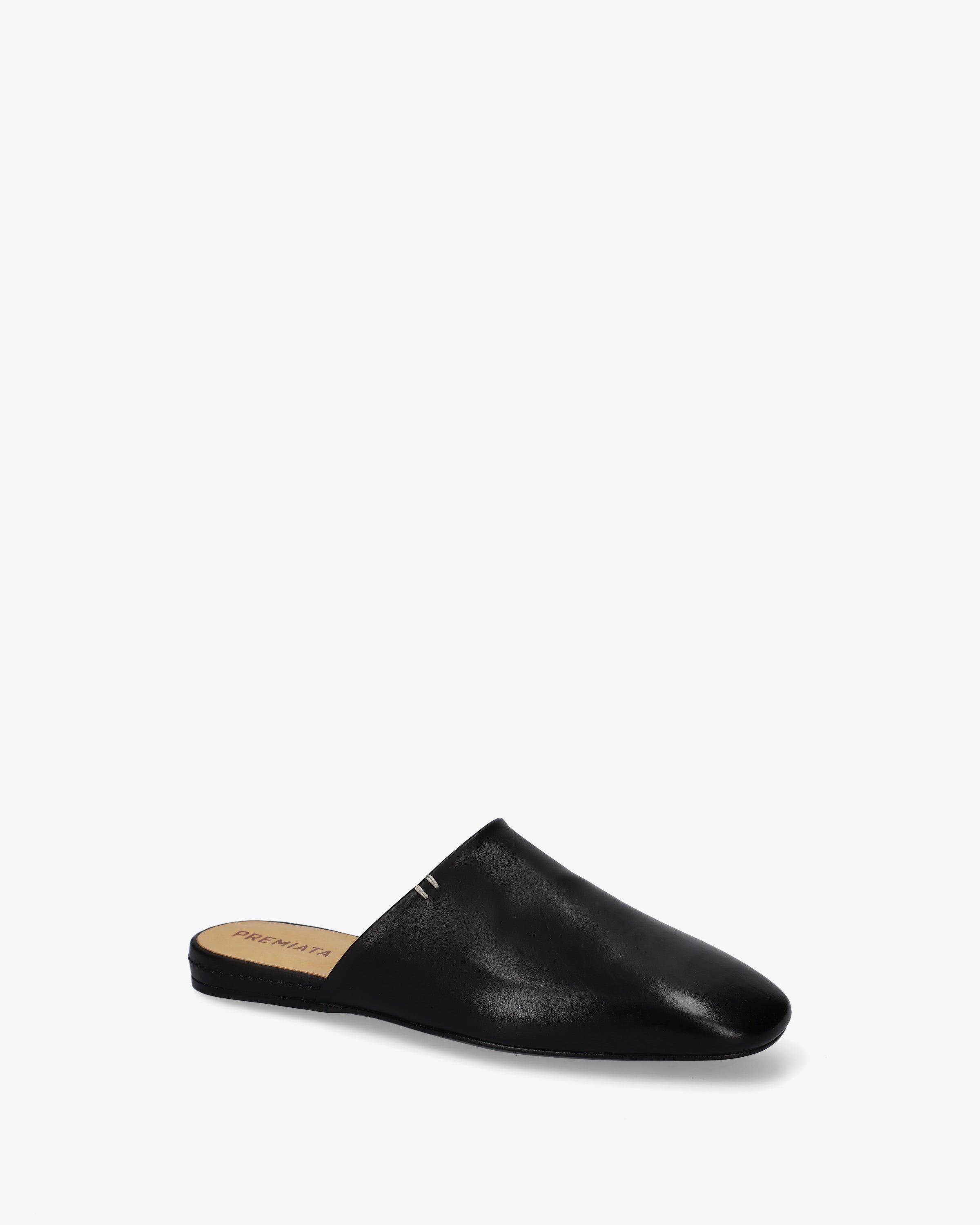 Premiata Black Leather Mules mules cuir noir
