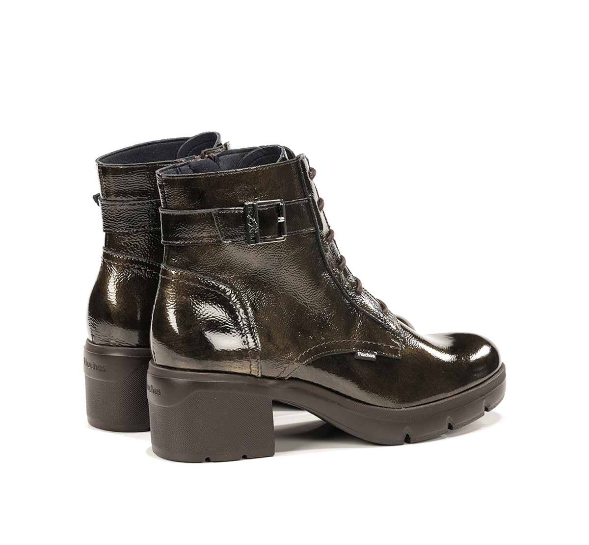 Fluchos Fugaz F2107 bottines vert femme semelle track