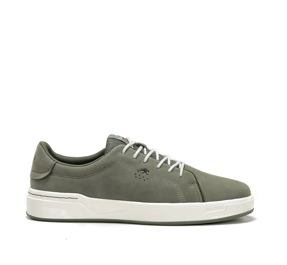 Fluchos Nadal F2377 baskets homme vertes à lacets