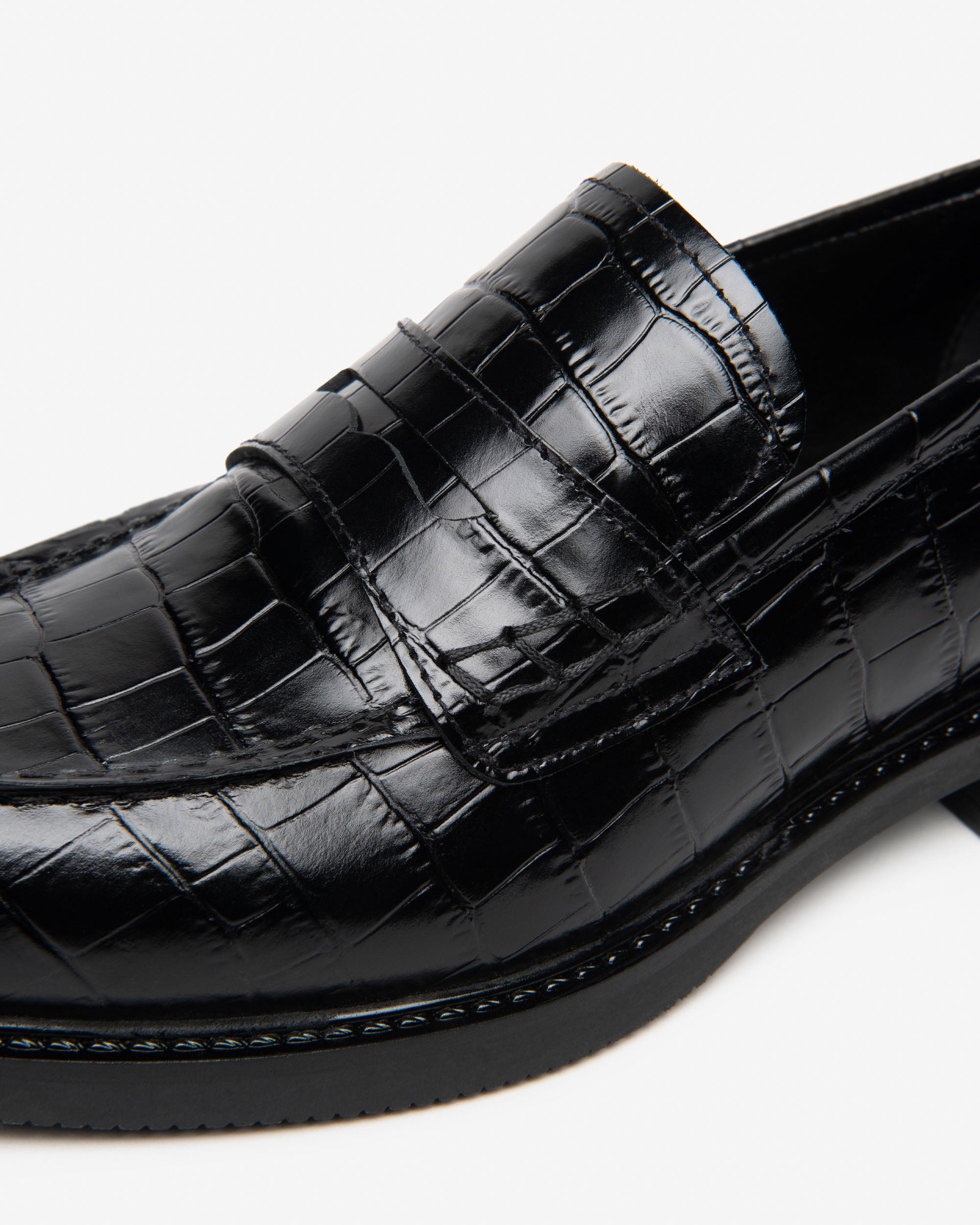 Nero Giardini Loafers mocassins cuir croco 38