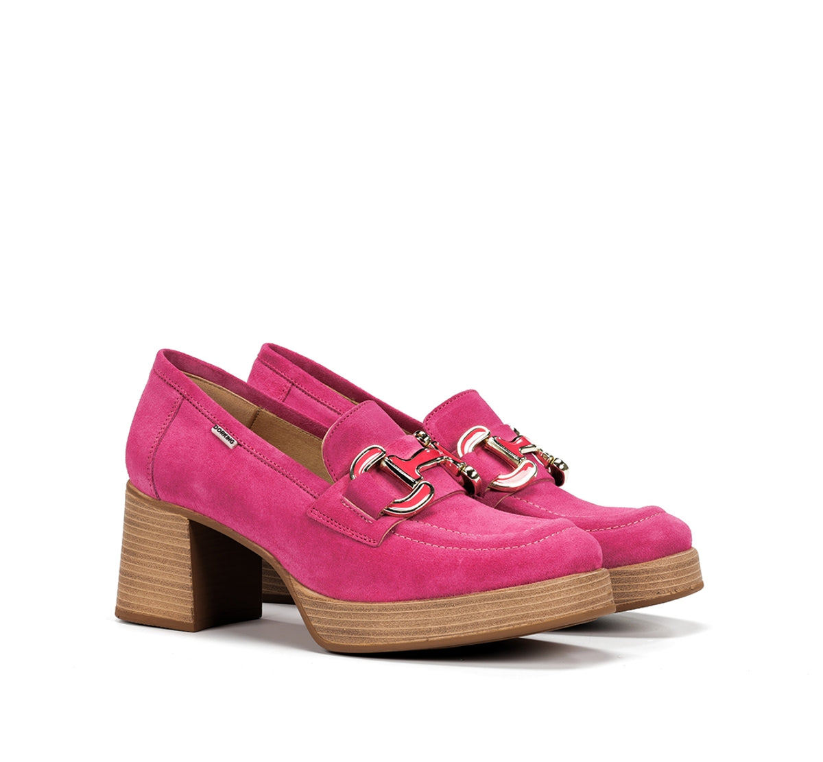 Dorking by Fluchos Cristel D9232 mocassin rose femme