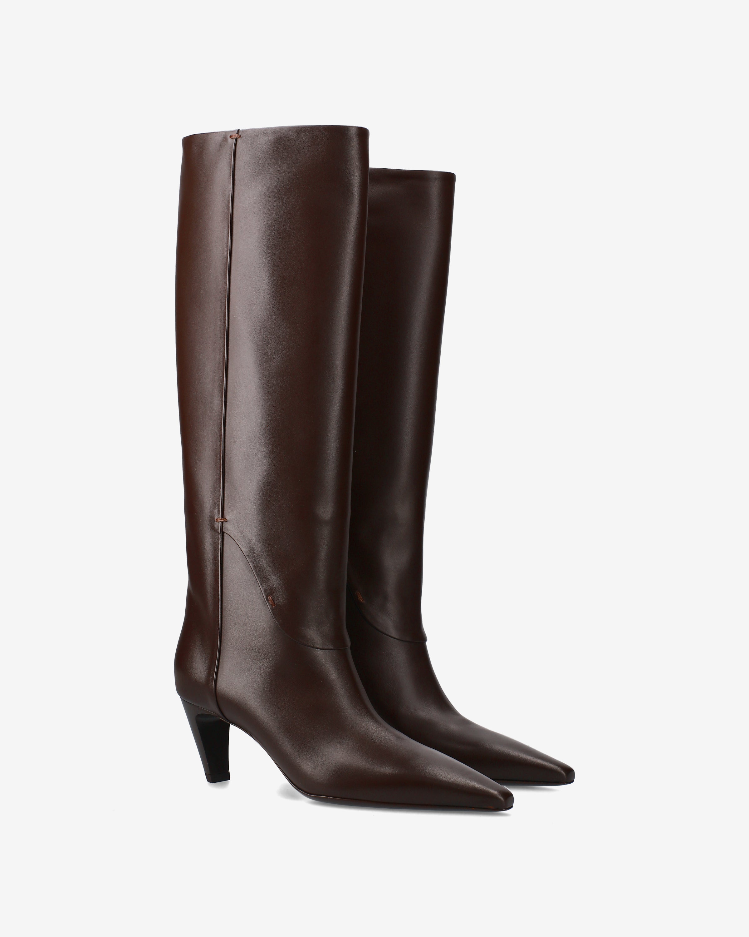 Premiata Boots bottes cuir marron 38 talon 6 cm