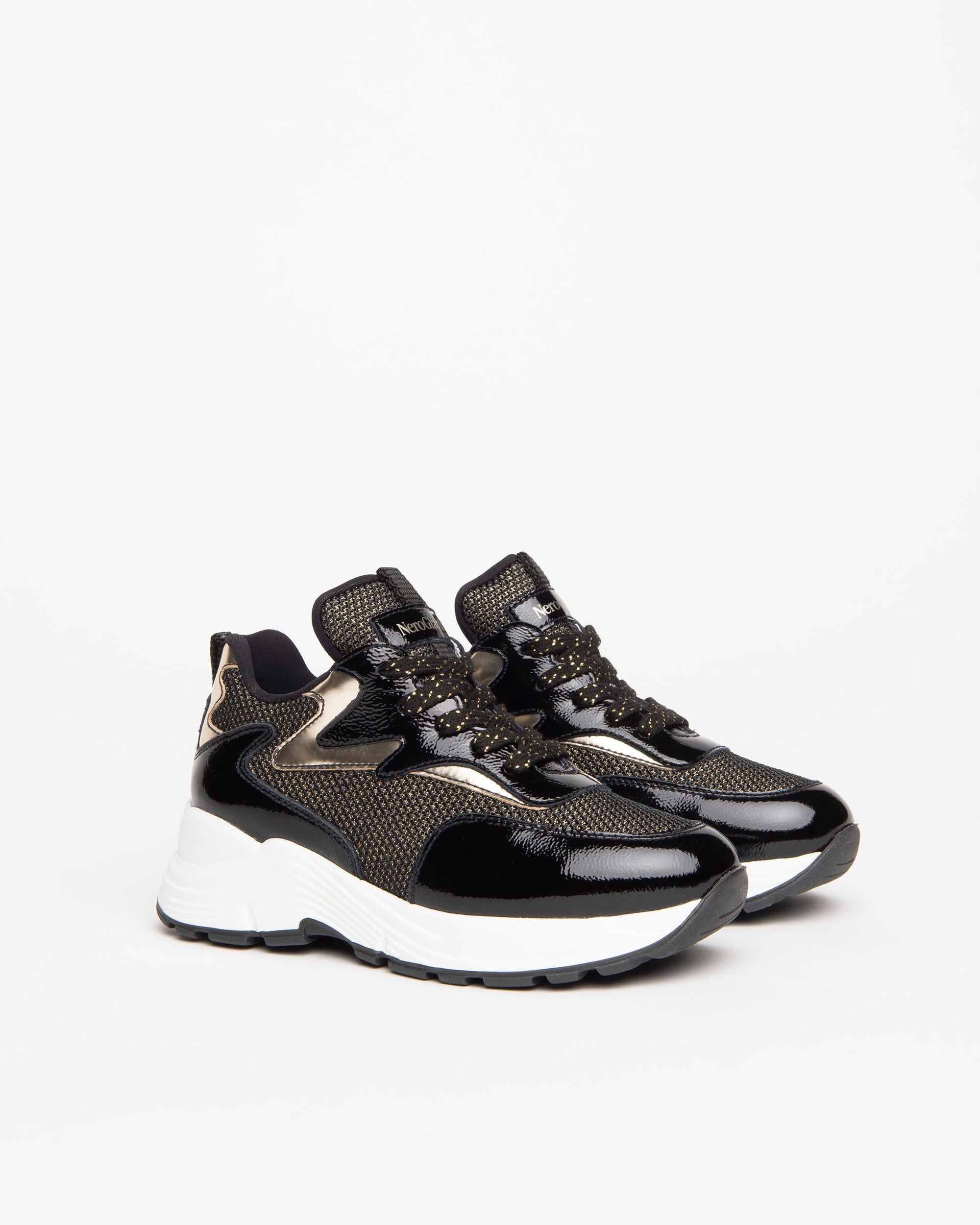 Nero Giardini Sneakers baskets ado cuir verni 31-39