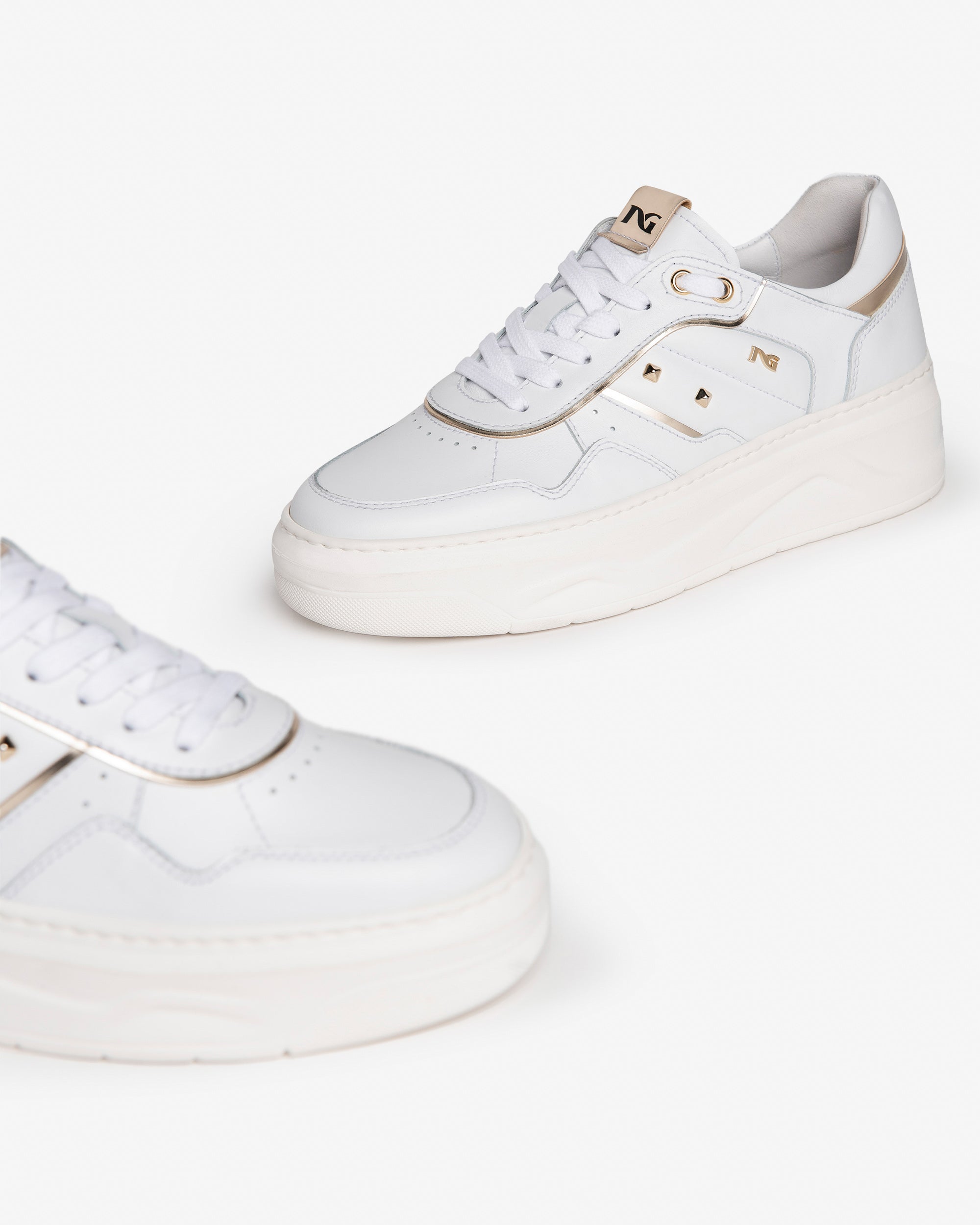 Nero Giardini Sneakers baskets cuir femme cuir