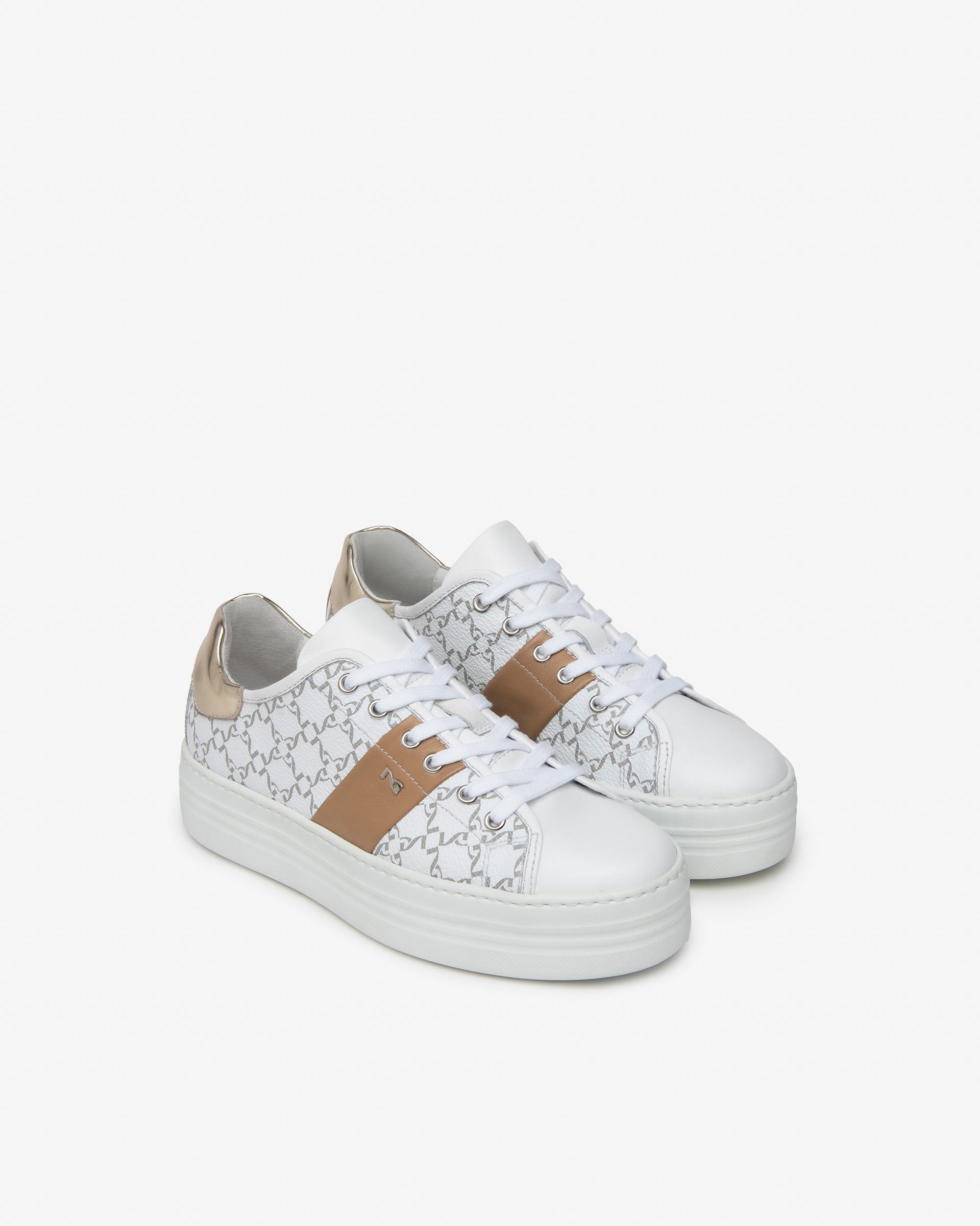Nero Giardini Sneakers baskets femme cuir tissu pointure