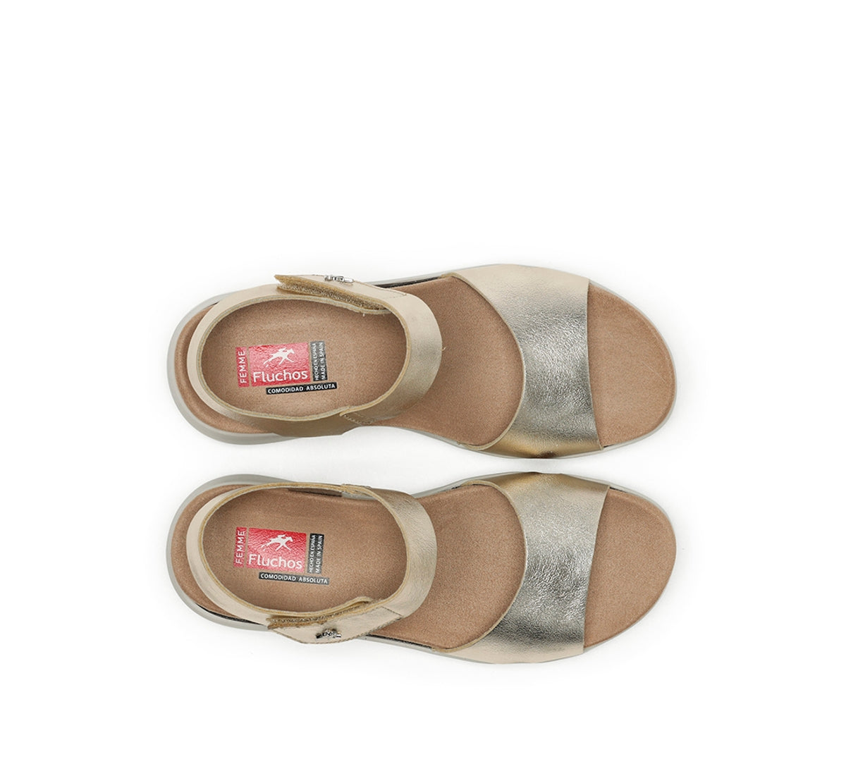 Fluchos Yagon F1475 sandale dorée femme souple