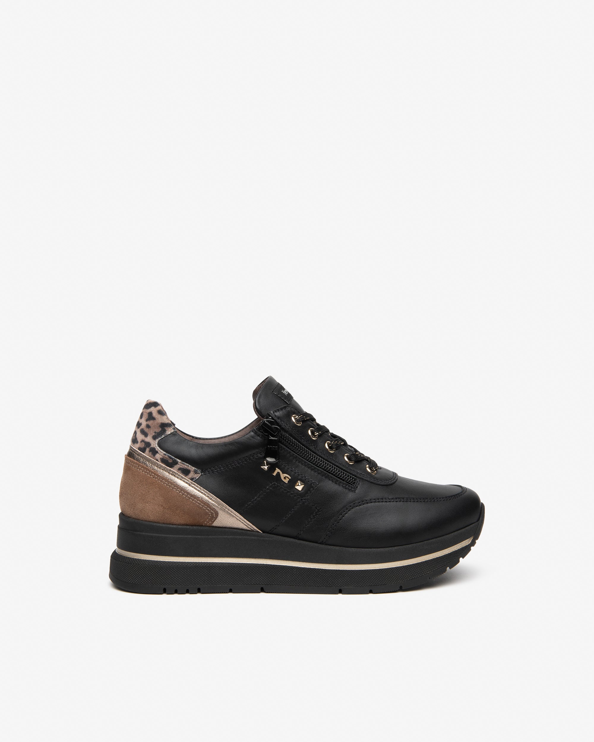 Nero Giardini Sneakers baskets plateforme cuir daim
