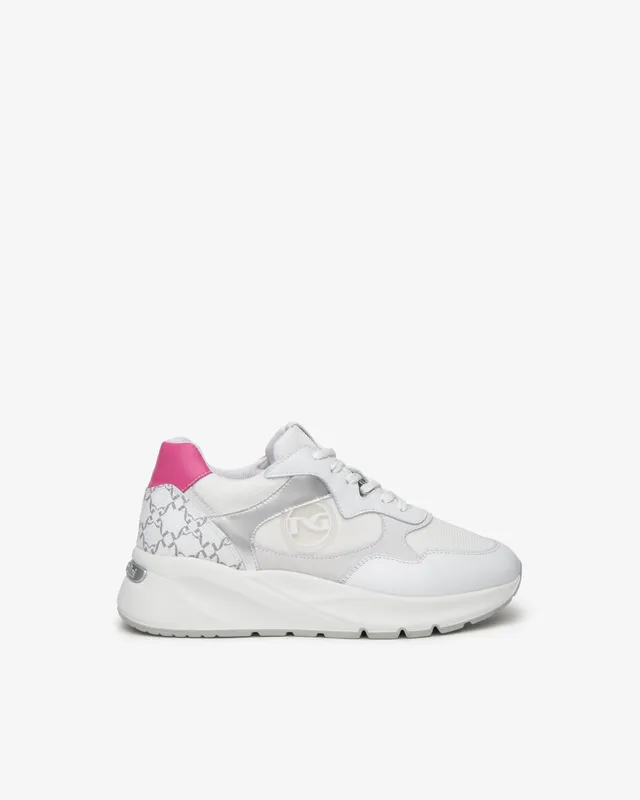 Nero Giardini Sneakers baskets cuir femme toile