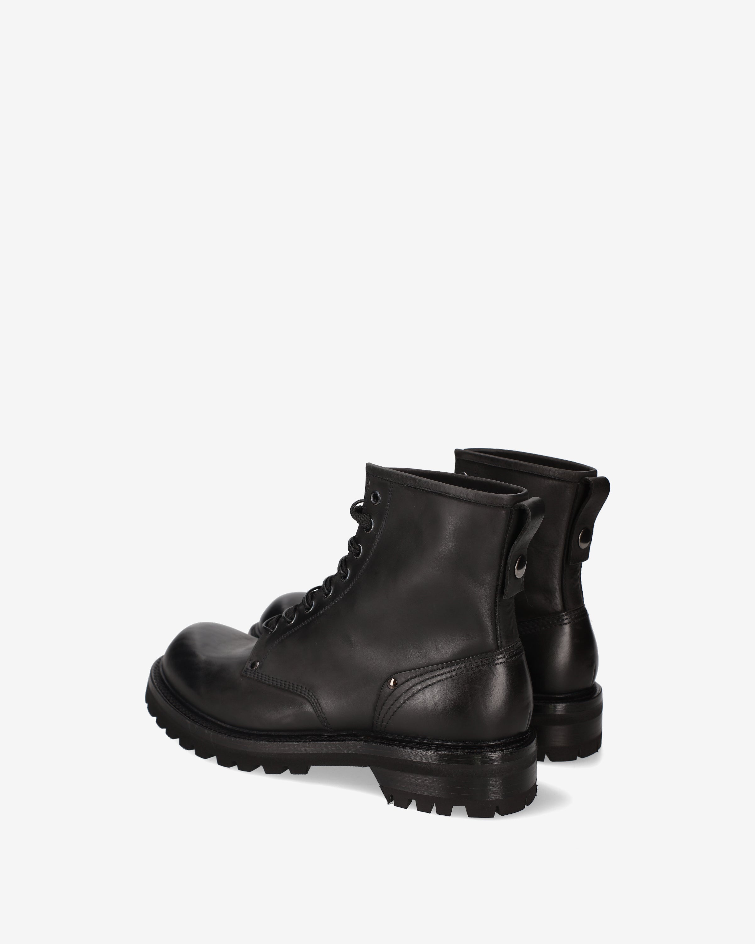 Premiata Brusk bottines cuir noir lacets