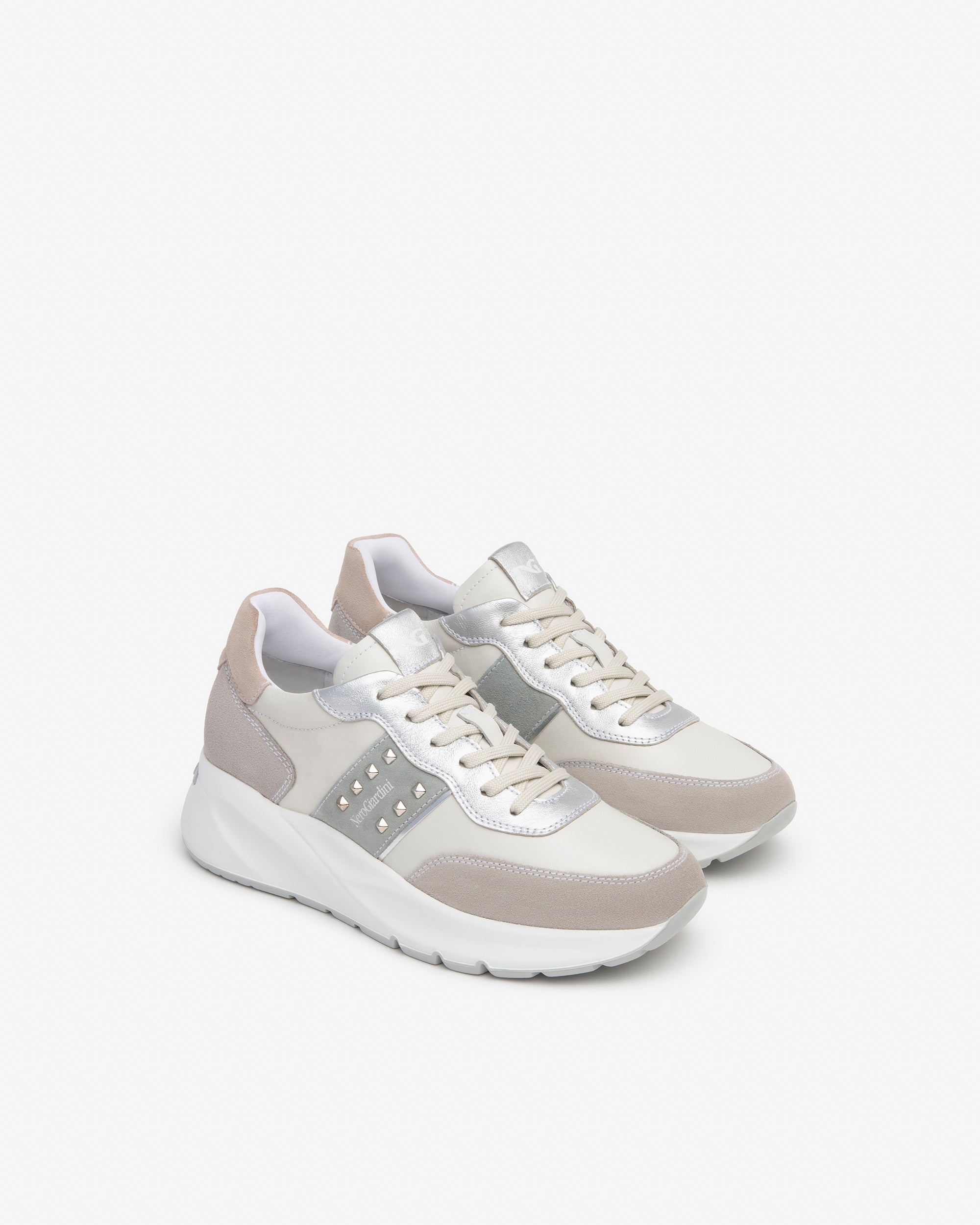 Nero Giardini Sneakers baskets cuir daim femme printemps