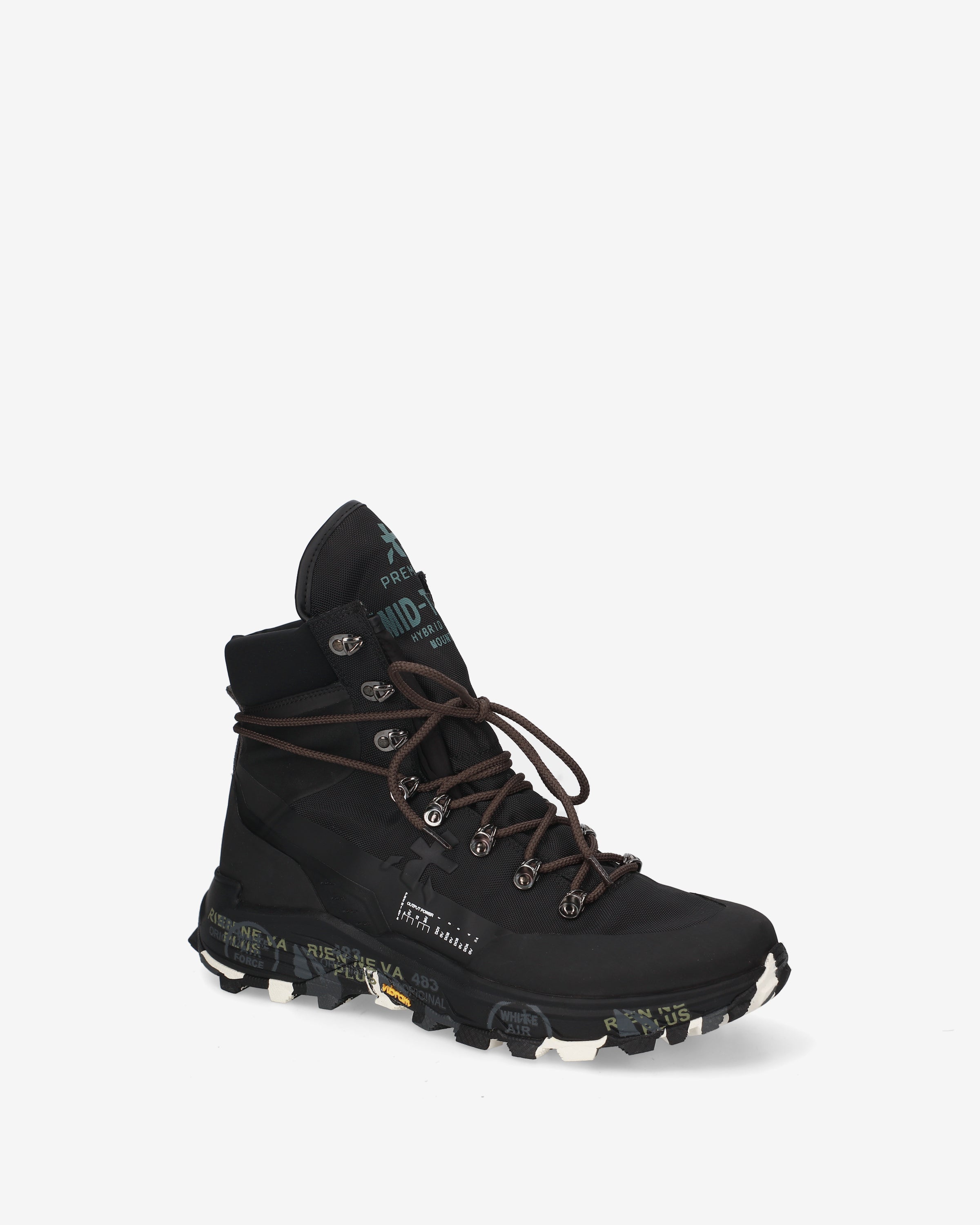 Premiata MidTreck 507 baskets homme noir Vibram