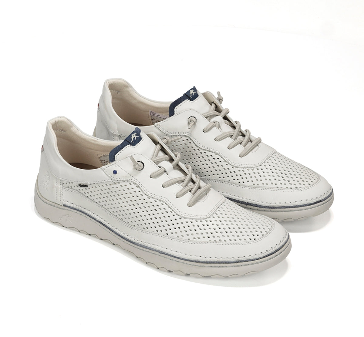 Fluchos Lenox F2219 baskets homme blanc confort large