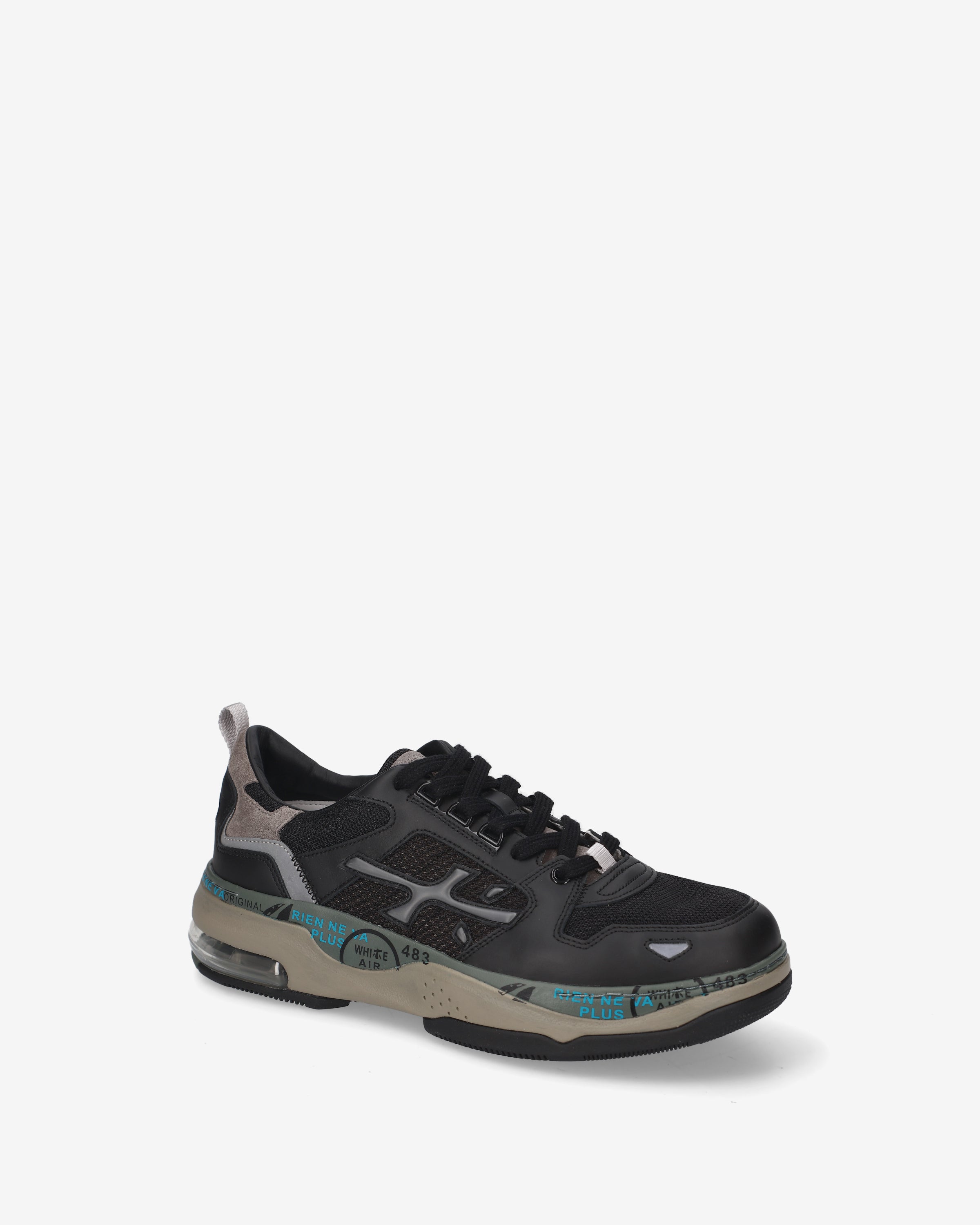 Premiata Drake 524 sneakers homme cuir noir semelle air