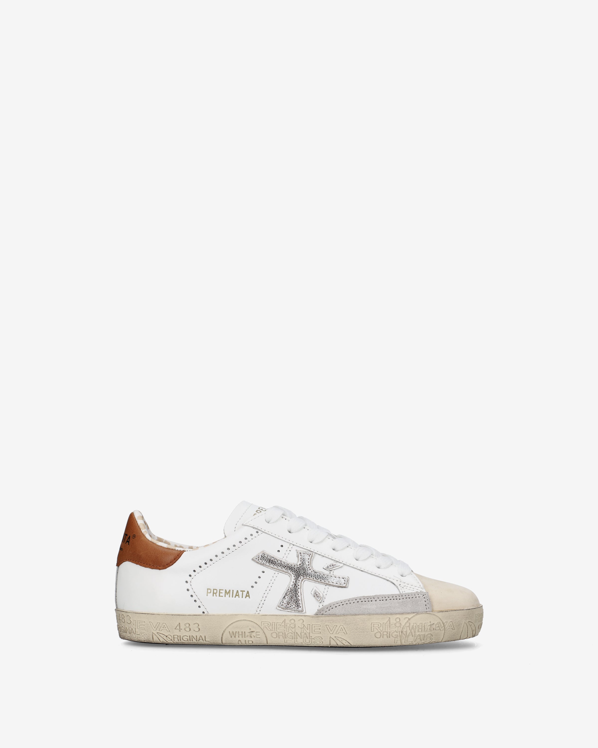 Premiata Stevend 8489 sneakers femme crème cuir