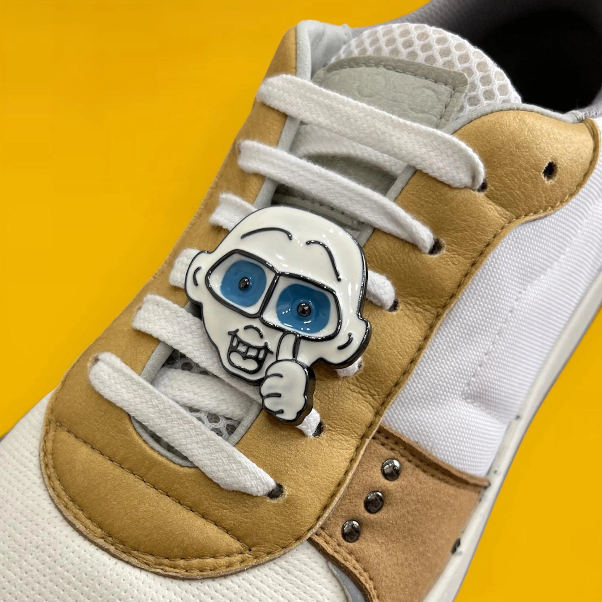 Me.Land Super.Me clap bijou chaussure blanc bleu