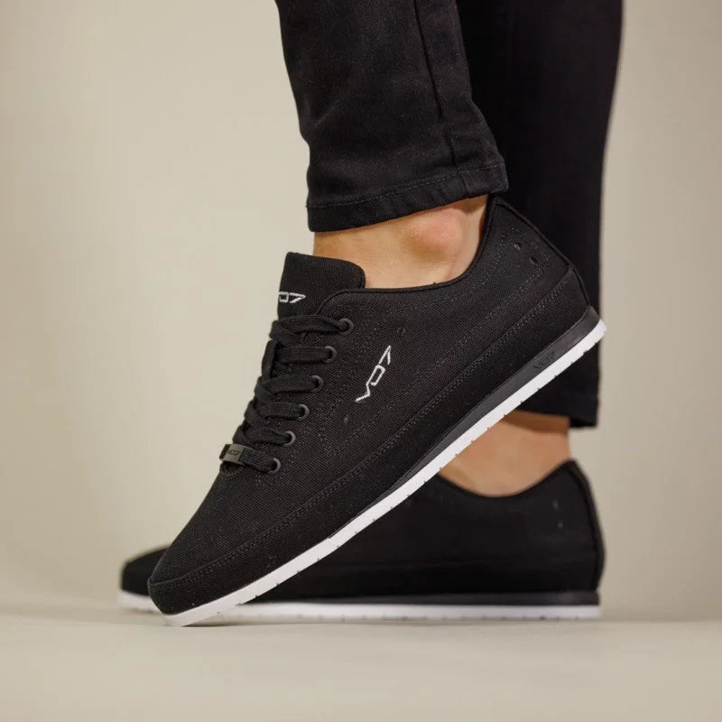 VO7 Yacht BW sneaker homme toile noire semelle blanche