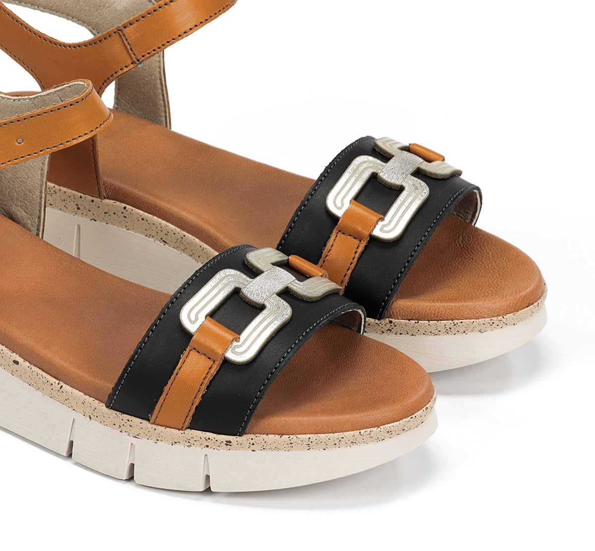 Dorking by Fluchos Klau D9484 sandales femme noires