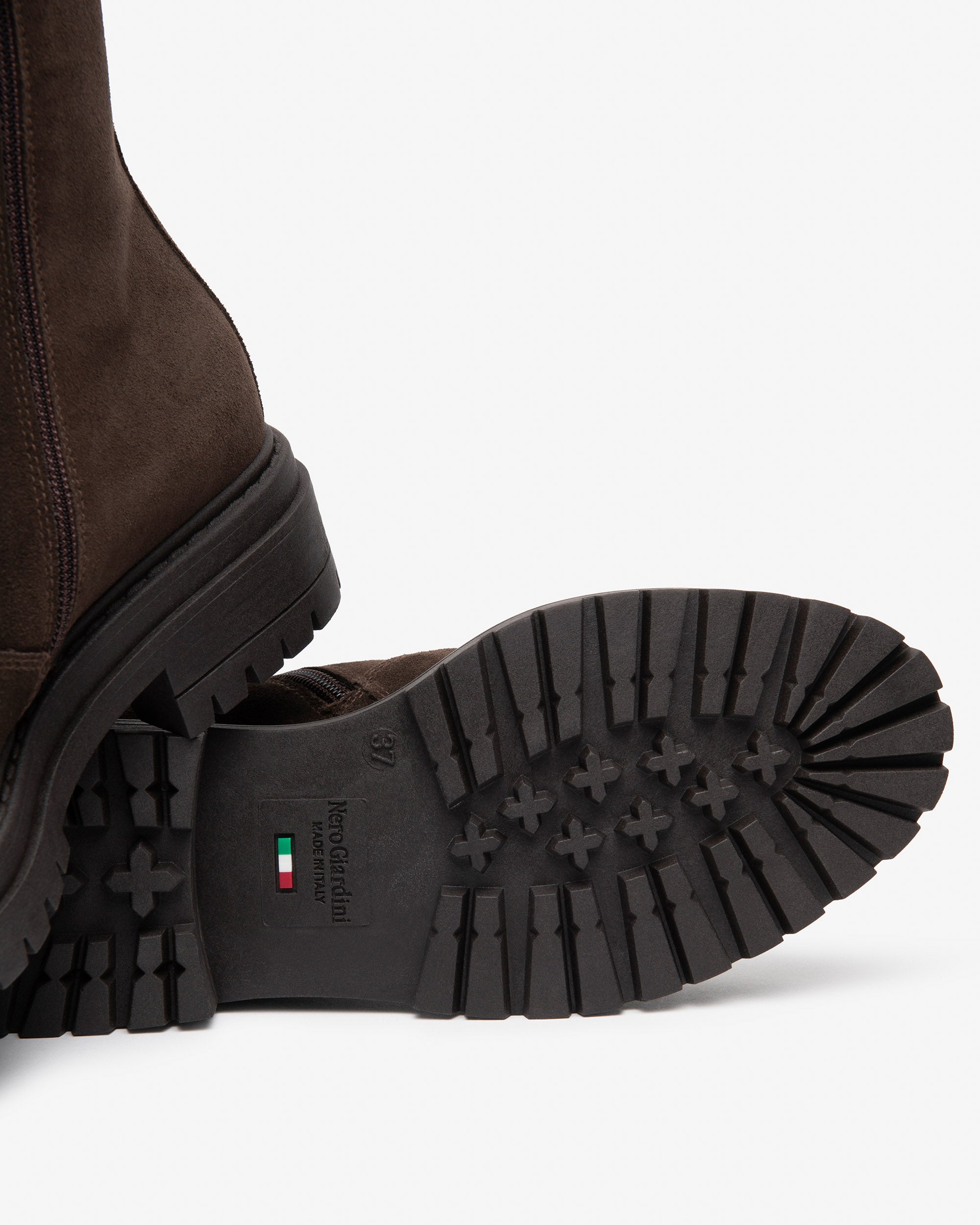 Nero Giardini Chelsea Boots bottines femme daim fourrées