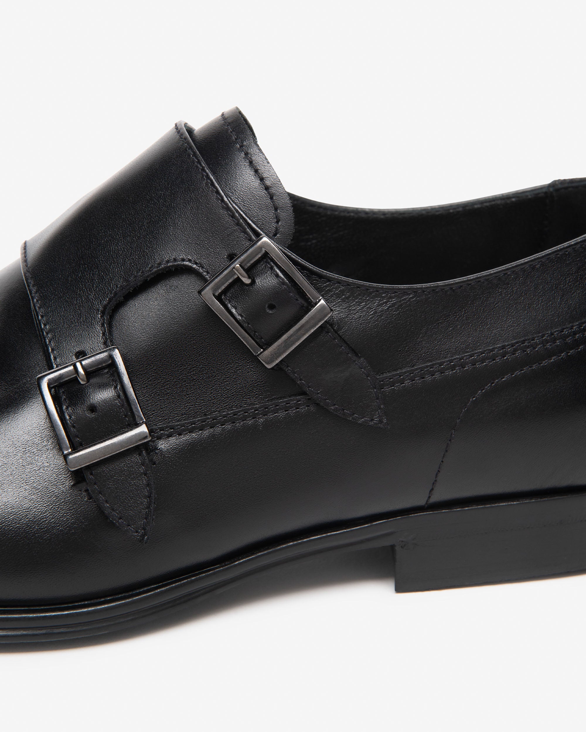 Nero Giardini Derby chaussures homme double boucle cuir