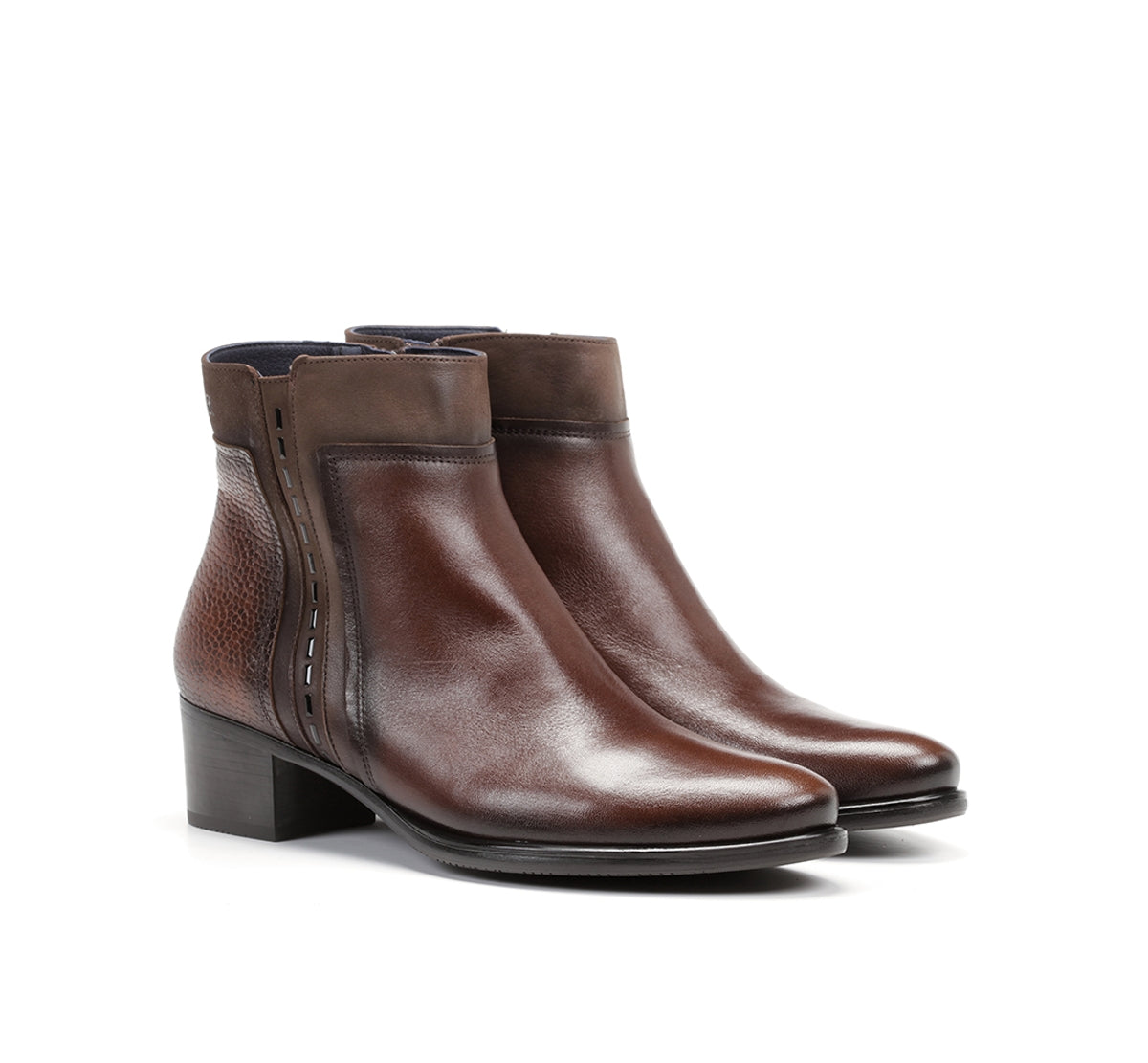 Dorking by Fluchos Alegria D8271 Bottines Marron Femme Zip