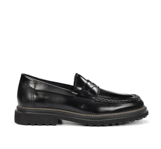 Fluchos Lincon F2058 mocassins homme noir cuir