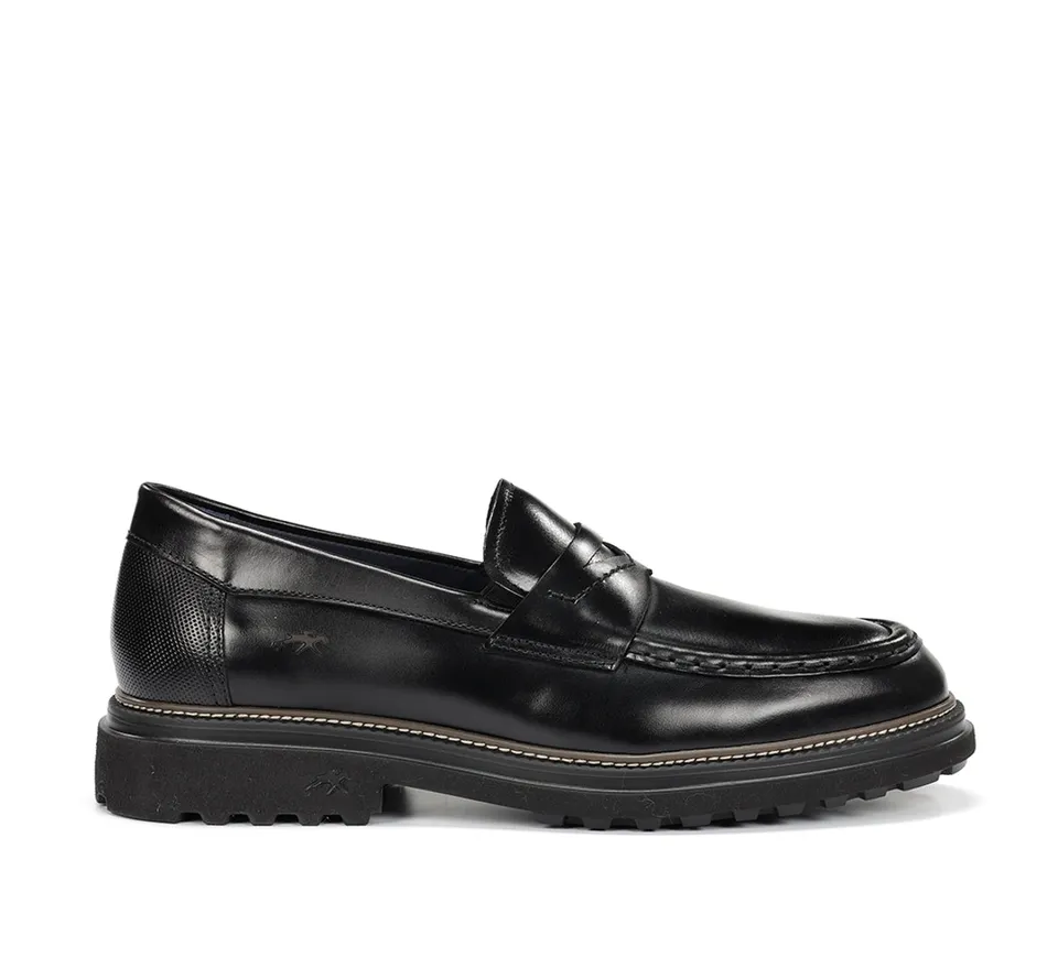 Fluchos Lincon F2058 mocassins homme noir cuir