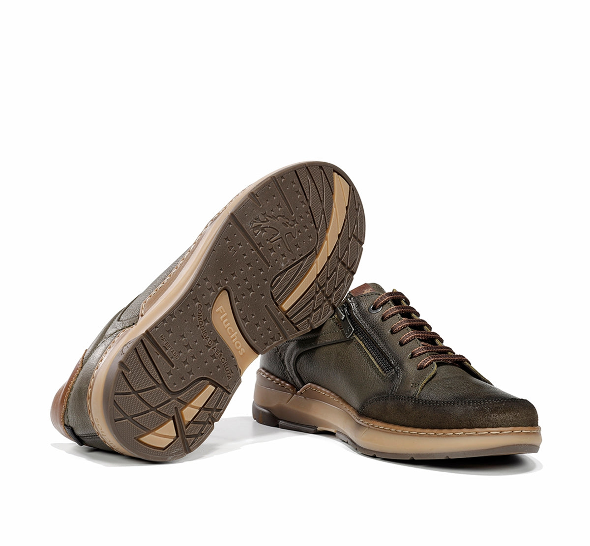 Fluchos Jeff F2510 chaussure verte homme casual