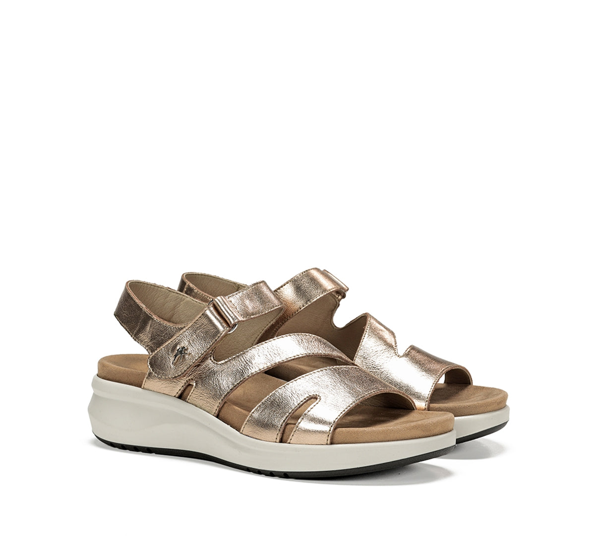Fluchos Yagon F1478 Sandale Dorée Femme Souple
