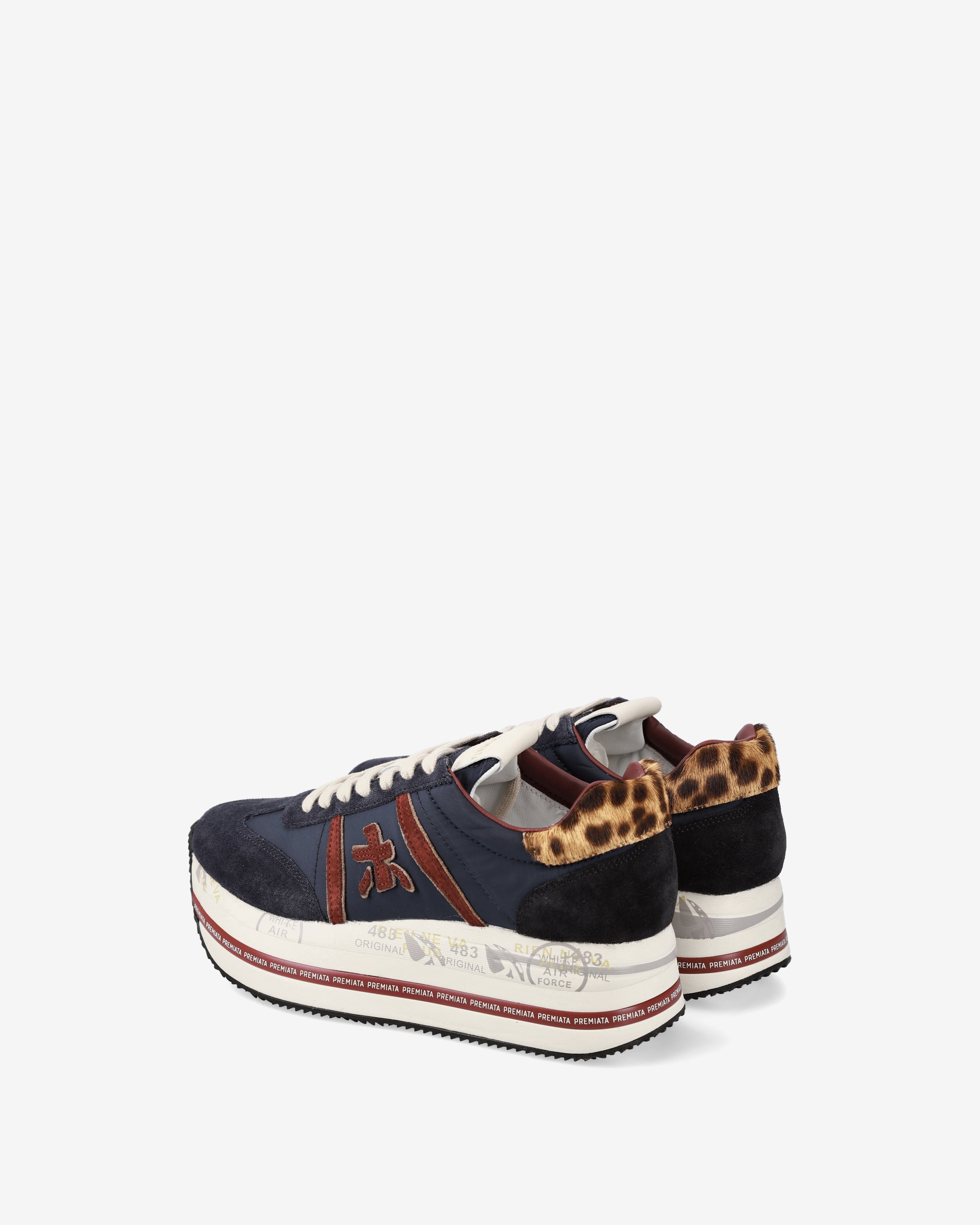Premiata Beth 7743 baskets femme bleu marine daim