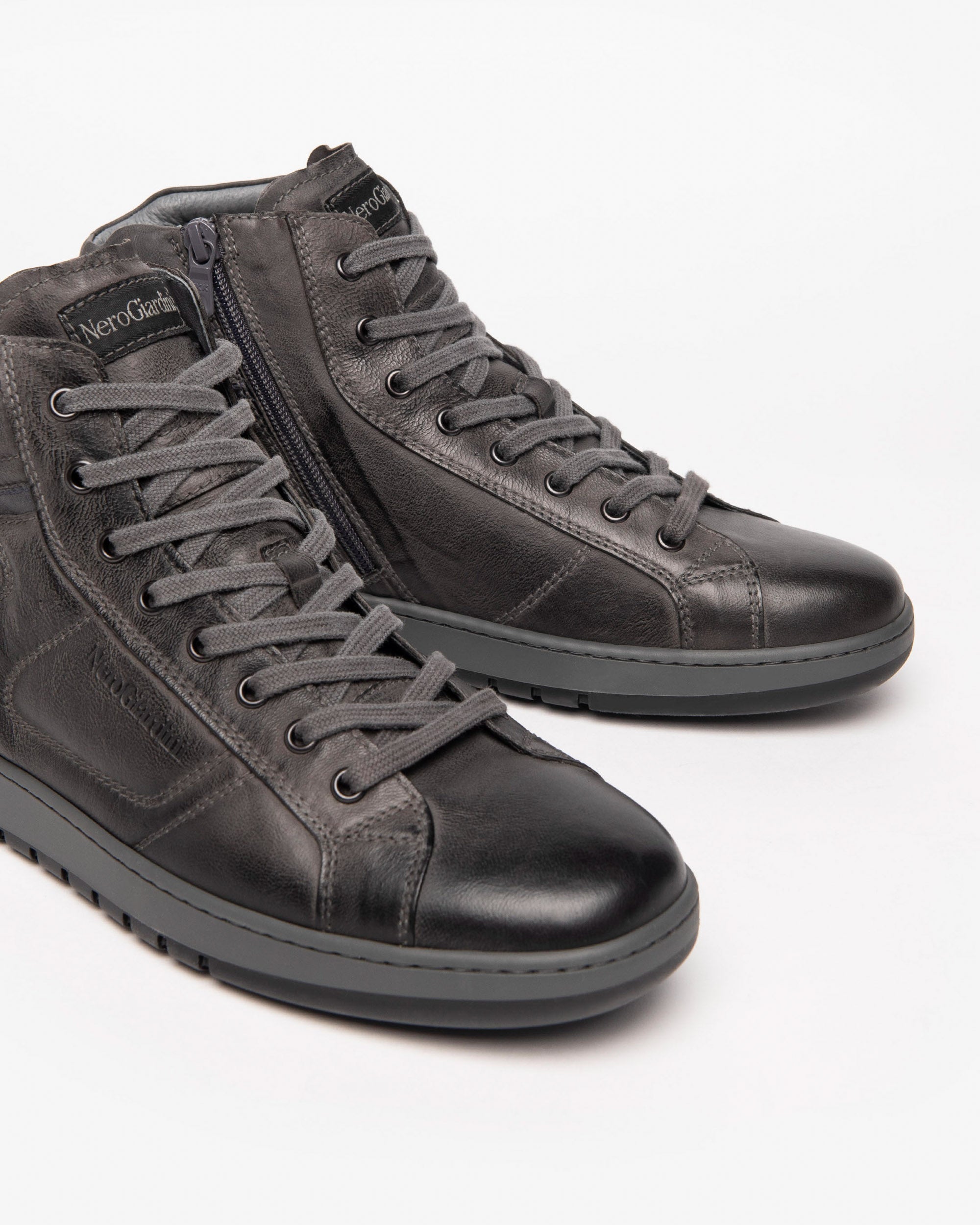 Nero Giardini Sneakers baskets cuir homme montantes 42 DryGo