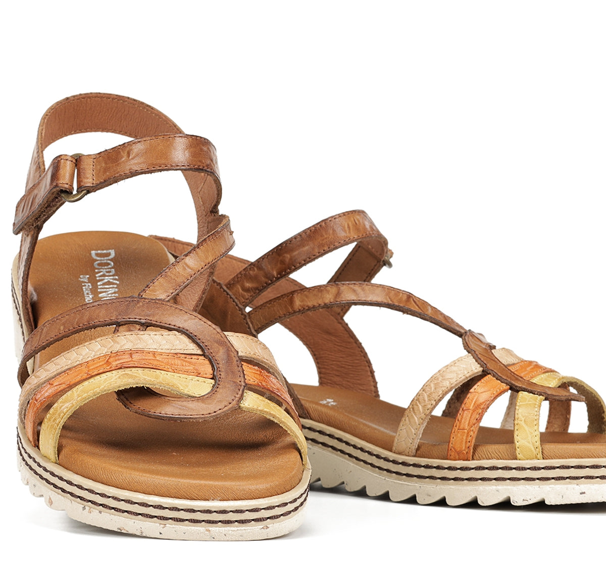 Dorking Espe D9113 sandale marron femme confort