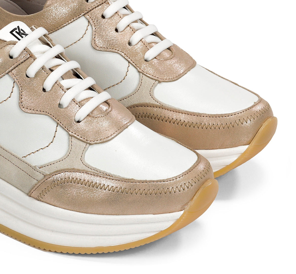 Dorking Draz D9436 baskets dorées plateforme femme