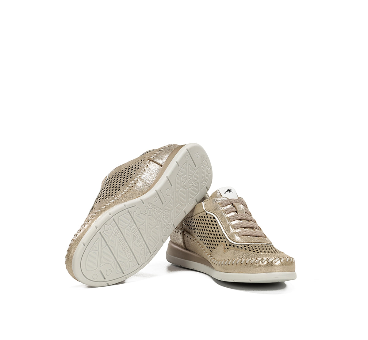 Fluchos Sella F2249 basket doré femme cuir