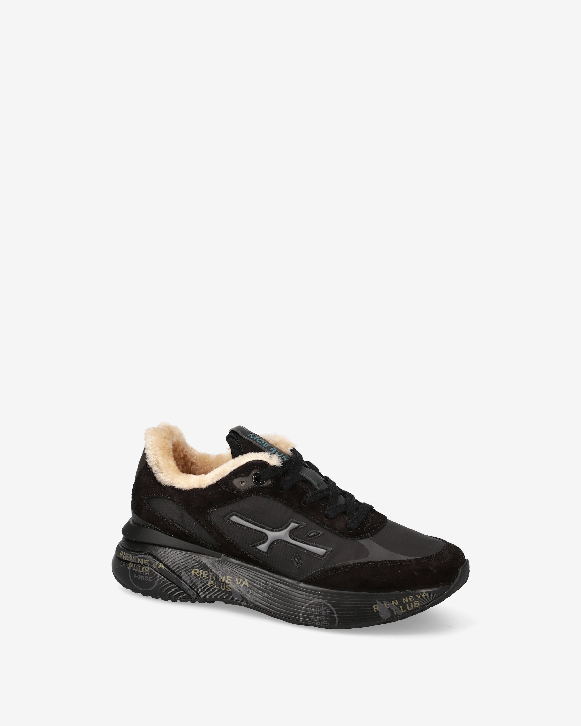 Premiata Moerund 7795m baskets femme noires fourrées